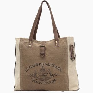 MYRA BAG "PROVENCE”CANVAS TOTE BAG NWT